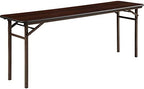 Folding Mahogany Banquet Table, 72"