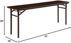 Folding Mahogany Banquet Table, 72", alternate view 2