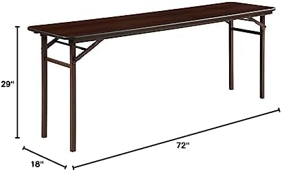 Folding Mahogany Banquet Table, 72", alternate view 2