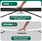 Folding Table 2 Pack, 6FT Heavy Duty Plastic Table with Handle, Foldable&Portable, Fold-in-Half Utility Tables, alternate