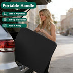 Folding Table 2 Pack, 6FT Heavy Duty Plastic Table with Handle, Foldable&Portable, Fold-in-Half Utility Tables, alternate