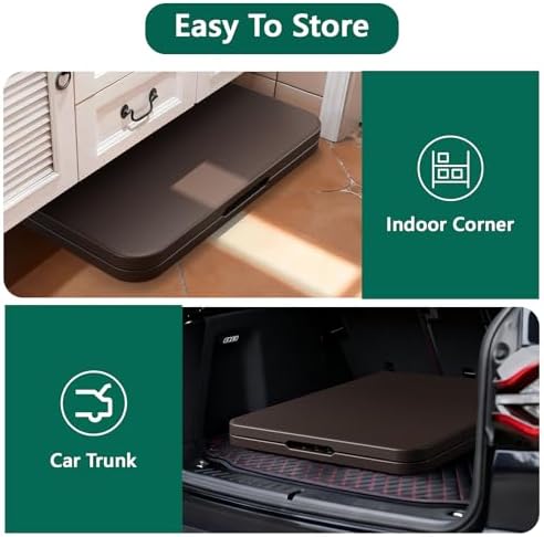 Folding Table 2 Pack, 6FT Heavy Duty Plastic Table with Handle, Foldable&Portable, Fold-in-Half Utility Tables, alternate