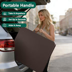 Folding Table 2 Pack, 6FT Heavy Duty Plastic Table with Handle, Foldable&Portable, Fold-in-Half Utility Tables, alternate