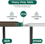 Folding Table 2 Pack, 6FT Heavy Duty Plastic Table with Handle, Foldable&Portable, Fold-in-Half Utility Tables, alternate