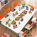 Folding Table 4ft Heavy Duty Folding Tables Indoor Outdoor Plastic Dining Table Portable Folding Square Card, alternate view