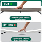 Folding Table 4FT Heavy Duty Plastic Table with Handle, Foldable&Portable, Fold-in-Half Utility Tables for, alternate view 4