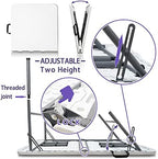 Folding Table,4ft Indoor Outdoor Heavy Duty Portable Folding Square Plastic Dining Table w/Handle, Lock for, alternate view 5
