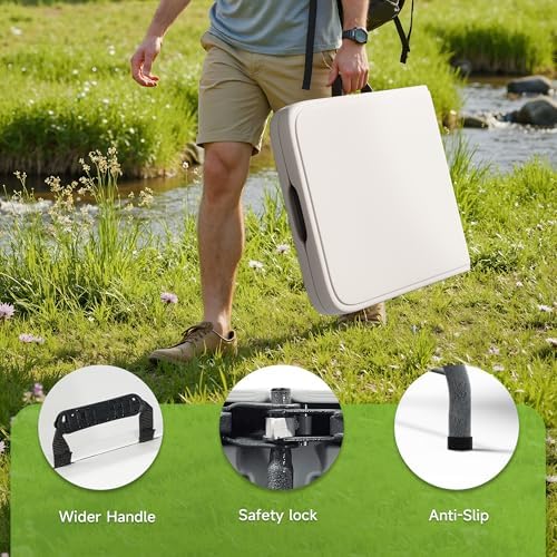 Folding Table 6 Foot - Heavy Duty 600LBS Capacity, Sturdy & Foldable Design with Safety Lock - Portable Tables, alternate