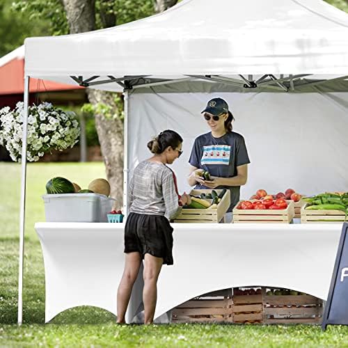 Folding Table 6ft, Portable Collapsible Plastic White Long Tables for Party, Camping, Banquet, Craft, Dining, alternate view