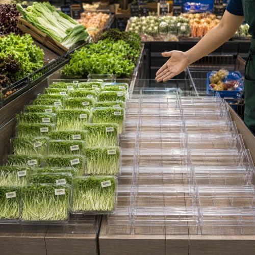Food Display Riser Layer Plastic for Supermarket Cold in Transparent, alternate view 2