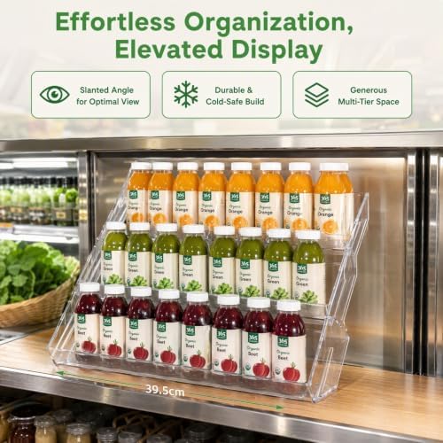 Food Display Riser Layer Plastic for Supermarket Cold in Transparent, alternate view 5
