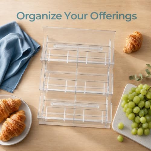 Food Display Riser Layer Plastic for Supermarket Cold in Transparent, alternate view 7