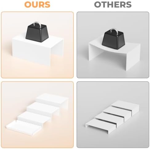Food Display Stands, 4 PCS Acrylic Buffet Risers for Party Table, U-Shaped Tiered Acrylic Display Risers for, alternate view