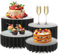 Food Risers for Buffet Table Acrylic Risers Display Stands Tall Cake Stands Cylinder Stands for Party Pedestal