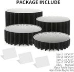 Food Risers for Buffet Table Acrylic Risers Display Stands Tall Cake Stands Cylinder Stands for Party Pedestal, alternate