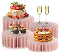 Food Risers for Buffet Table Acrylic Risers Display Stands Tall Cake Stands Cylinder Stands for Party Pedestal