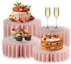 Food Risers for Buffet Table Acrylic Risers Display Stands Tall Cake Stands Cylinder Stands for Party Pedestal