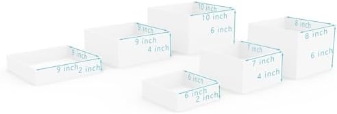 Food Risers for Buffet Table, Display Stand Shelf for Catering Dessert Collectibles Jewelry Figures Show, White, alternate