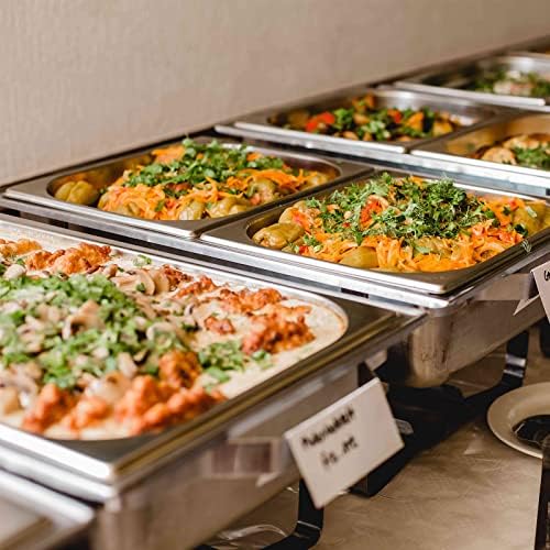Food Warmers For Parties [2 Pack] 8QT Stainless Steel Chafing Dish Buffet Set, Party Wedding Event Warming Trays, alternate
