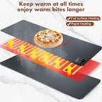 Food Warming Mat - 47.24''x15.75'' Food Warmer, 7-Temp Adjustable Fast Heating, Heat Meals/Keep Food Warm, alternate view 5