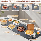 Food Warming Mat - 47.24''x15.75'' Food Warmer, 7-Temp Adjustable Fast Heating, Heat Meals/Keep Food Warm, alternate view 7