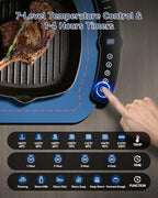Food Warming Mat,7 Temp,4H Timer, Roll Heat Pad, Thermochromic Line, alternate view 2