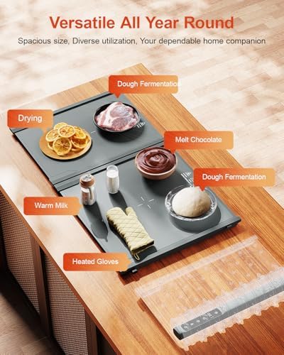 Food Warming Mat Extension Panels B+C for iTRUSOU Electric Warming Tray BWP01-A - Add-On Expandable Warming Mat, alternate