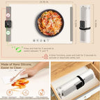 Food Warming Mat for Buffet, Electric Warming Tray, Silicone Heating Mat with 5 Temperature Levels& Auto, alternate view 2