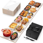 Food Warming Tray for Parties, 70"x15" Lage Electric Warming Trays for Food with 10 Temp & 6 Hours Timer