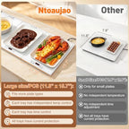 Food Warming Tray for Parties, 70"x15" Lage Electric Warming Trays for Food with 10 Temp & 6 Hours Timer, alternate view 7
