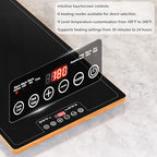 Food Warming Tray for Parties Buffet, 40"x14" Extra Large Long Glass Top Electric Warmer Mat with 9 Temp, alternate view 5