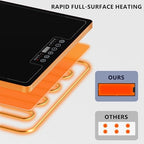 Food Warming Tray for Parties Buffet, 47"x14" Extra Large Warmer Mat with 9 Level Temperature, Thermostat and, alternate view