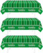 Football Party Decorations,3 Pack Football Tablecloth Disposable Plastic Tablecloth 54" X 108" Plastic Table