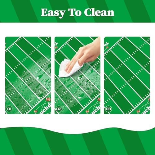 Football Party Decorations,3 Pack Football Tablecloth Disposable Plastic Tablecloth 54" X 108" Plastic Table, alternate view