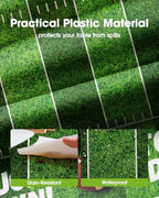 Football Plastic Table Cloth Disposable 54x108 3 Pack Table Cover, alternate view 2