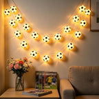 Football String Lights, 10FT 20LED Soccer Ball Fairy Lights for Party Decor, alternate view 6