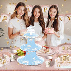 for Cinnamoroll Themed Party Supplies and Decorations, a Three-Tiered Cupcake Stand, a Display Stand for, alternate view 2