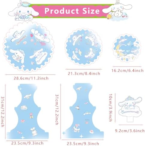 for Cinnamoroll Themed Party Supplies and Decorations, a Three-Tiered Cupcake Stand, a Display Stand for, alternate view 3