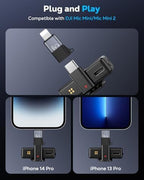 for DJI Mic Mini USB-C to Lightning Audio Adapter for iPhone -1 Pack, alternate view 3
