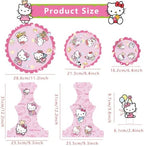 for kiity Themed Party Supplies and Decorations, a Three-Tiered Cupcake Stand, a Display Stand for Birthday, alternate view 3