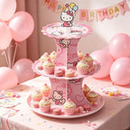 for kiity Themed Party Supplies and Decorations, a Three-Tiered Cupcake Stand, a Display Stand for Birthday, alternate view 5