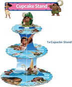 for moana Themed Party Supplies and Decorations, a Three-Tiered Cupcake Stand, a Display Stand for Birthday, alternate view 4