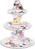 for sanruo Themed Party Supplies and Decorations, a Three-Tiered Cupcake Stand, a Display Stand for Birthday