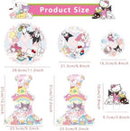 for sanruo Themed Party Supplies and Decorations, a Three-Tiered Cupcake Stand, a Display Stand for Birthday, alternate view