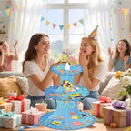 for SpongeBob Themed Party Supplies and Decorations, a Three-Tiered Cupcake Stand, a Display Stand for Birthday, alternate