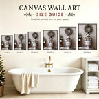 Framed Christmas Bathroom Wall Art, Funny Snowman On Toilet Canvas Pictures, alternate view 6