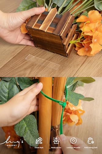 Free-Standing Fall Wedding Runner Flowers, Sunset Terracotta in -- in Terracotta & Burnt Orange, alternate view 5