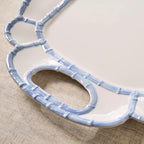 French Blue Bamboo Touch Platter, 20-Inch, Melamine in 20" in Blue, alternate view 2