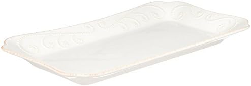 French Perle Hors D'Oeuvre Tray, 13.5-Inch, White in White