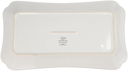 French Perle Hors D'Oeuvre Tray, 13.5-Inch, White in White, alternate view 4